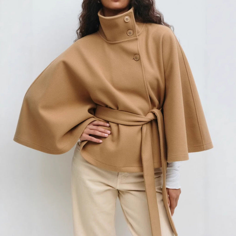 Sidonie | Women's Belted Cape Trench Coat