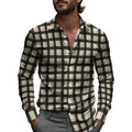 Marceau | Men's Printed Long-Sleeve Casual Shirt