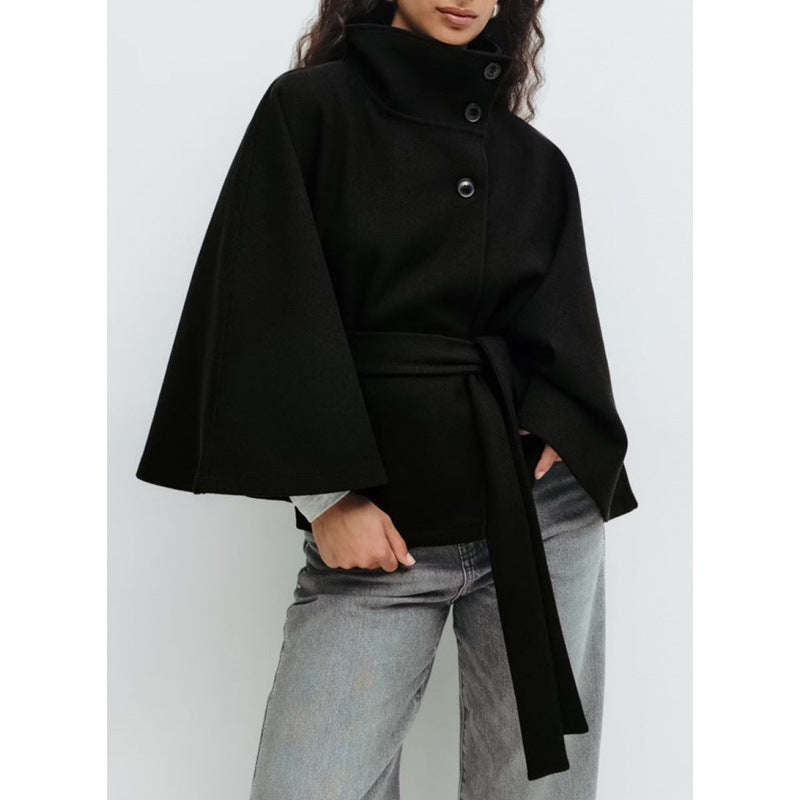 Sidonie | Women's Belted Cape Trench Coat