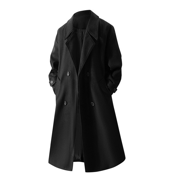 Noor | Women's Double-Breasted Mid-Length Wool-Blend Coat
