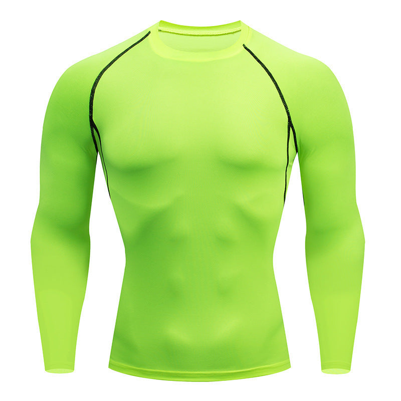 Mens Long Sleeve Fitness Compression Shirt