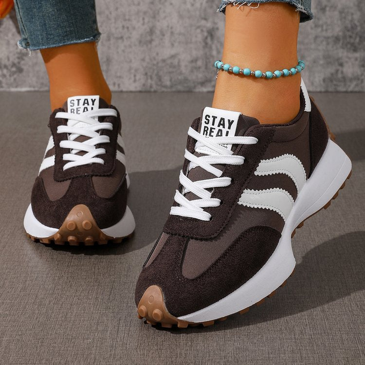 Danyzheiah colour-block sneakers in brown