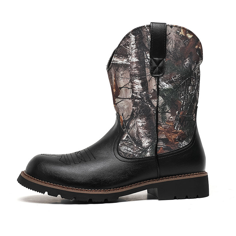 Xavier | Men's Western Tree-Embroidered Cowboy Boots