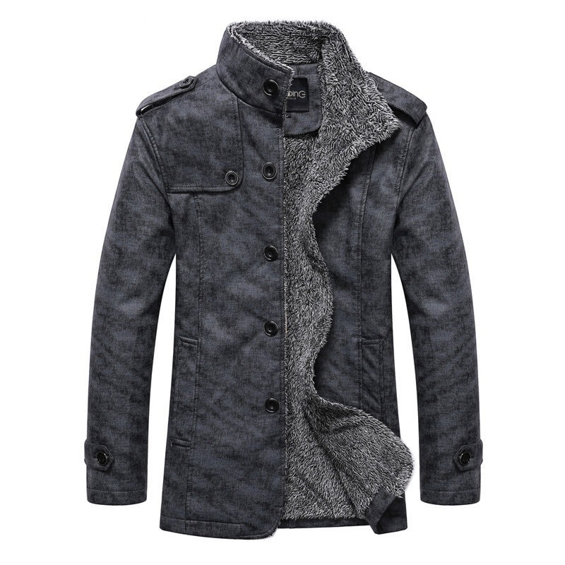 Emile | Men's Faux Leather Winter Jacket