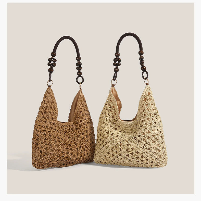 Ondine | Women's Woven Straw Shoulder Tote Bag