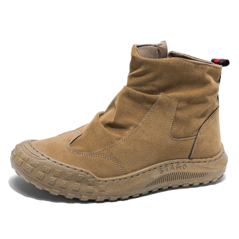 Anselm | Men's Side-Zip Suede-Look Ankle Boots