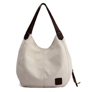 Elodie | Women's Multi-Pocket Canvas Tote Bag