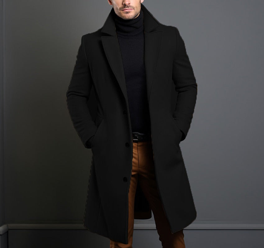 Caspian | Men's Wool-Look Tailored Overcoat