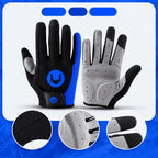 Cycling gloves blue