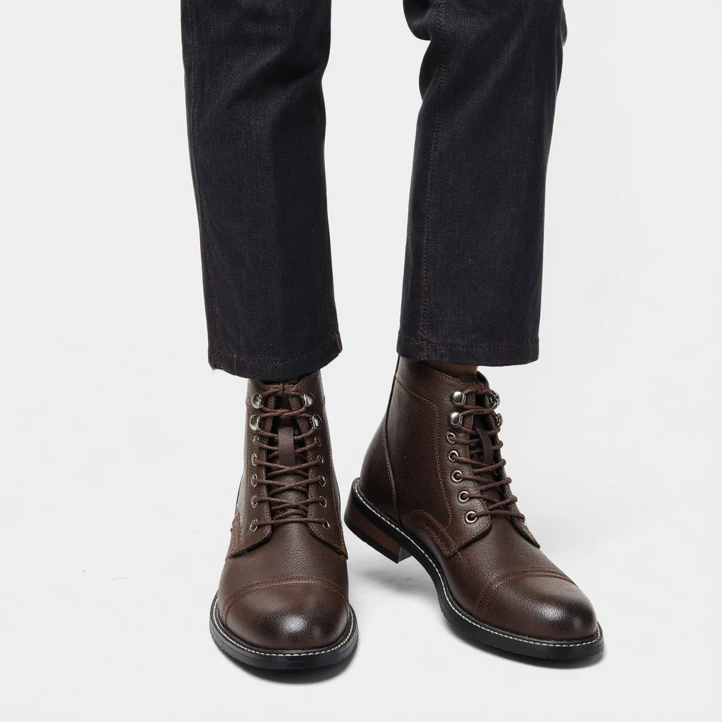 Gideon | Men's Retro Lace-Up Combat Boots