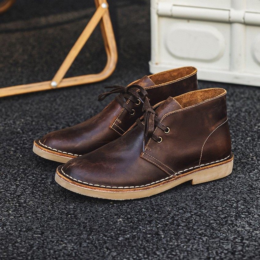Desmond | Men's Vintage Leather Lace-Up Boots
