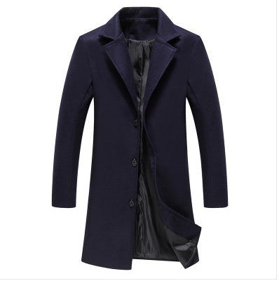 Yves | Men's Single-Breasted Casual Windbreaker Coat