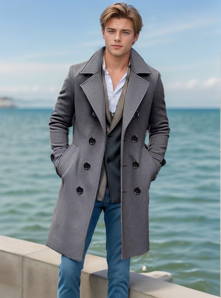 Caspian | Men's Wool-Look Tailored Overcoat