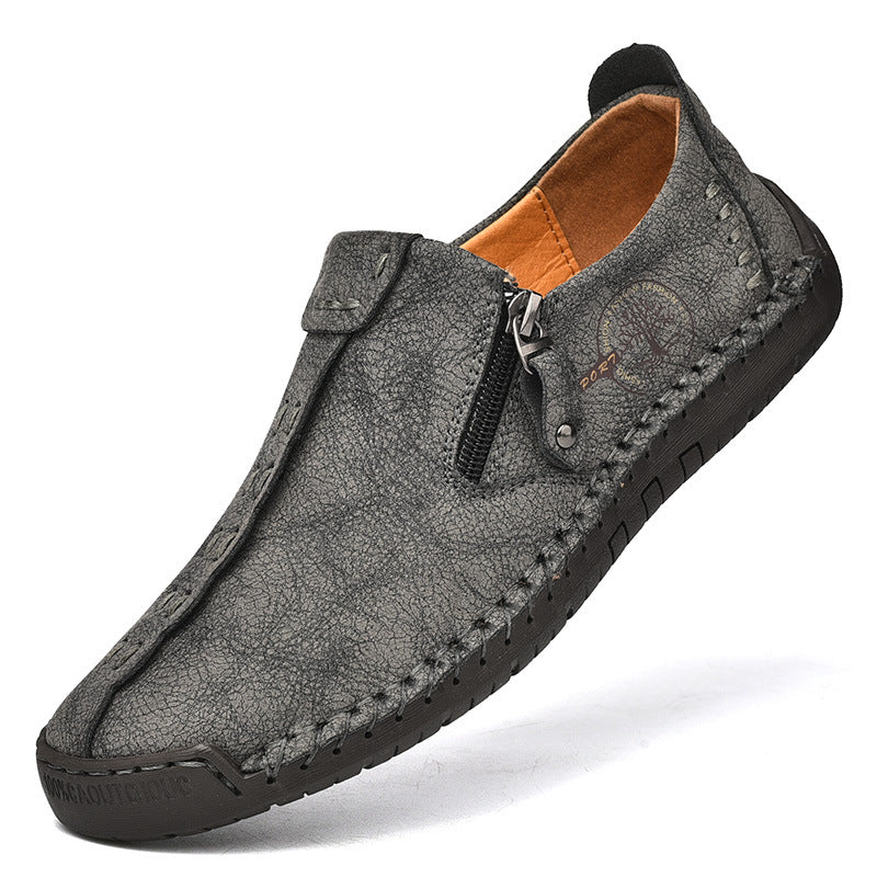 Callum | Men's Side-Zip Casual Vegan Leather Shoes