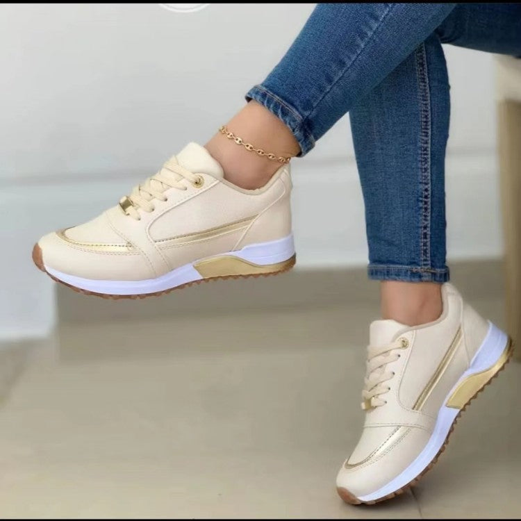 Lenora | Women's Non-Slip Lace-Up Platform Walking Shoes Sneakers