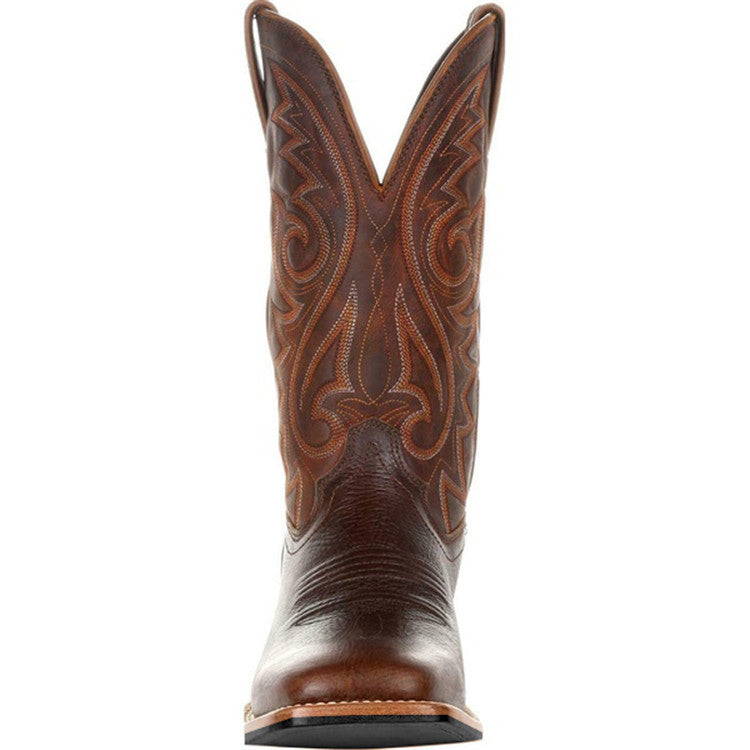 Milo | Men's Western Embroidered Square-Toe Cowboy Boots