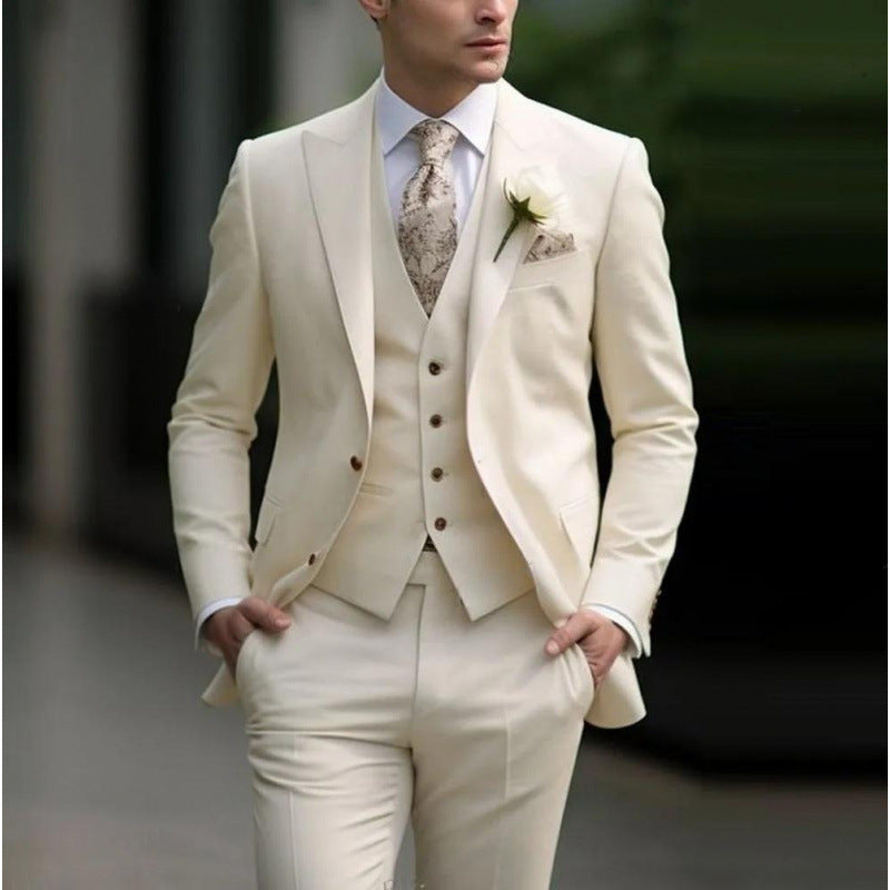Aurelien | Men's Three-Piece Slim-Fit Suit Set