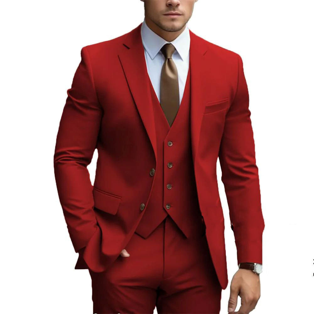 Valentin | Men's Slim-Fit Three-Piece Wedding Suit