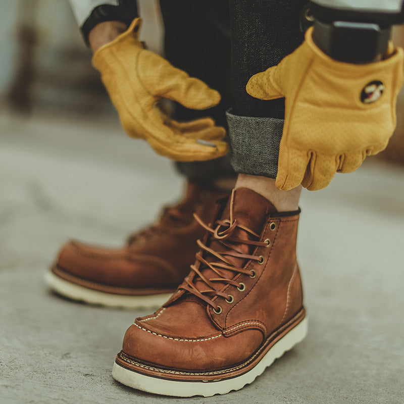 Quentin | Men's Genuine Leather Lace-Up Work Boots