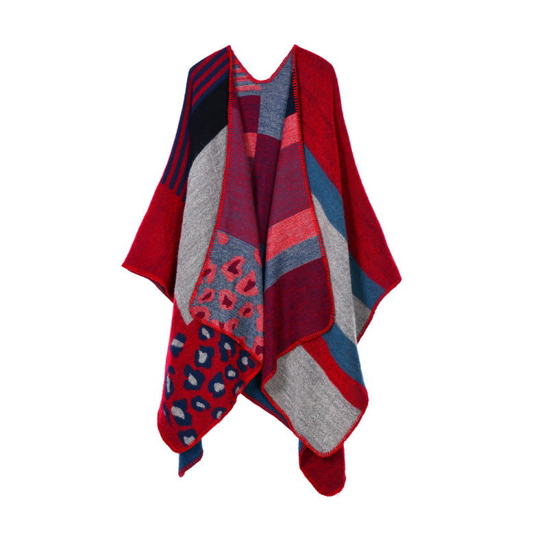 Albertine | Printed Shawl Scarf with Pull-Through Slit