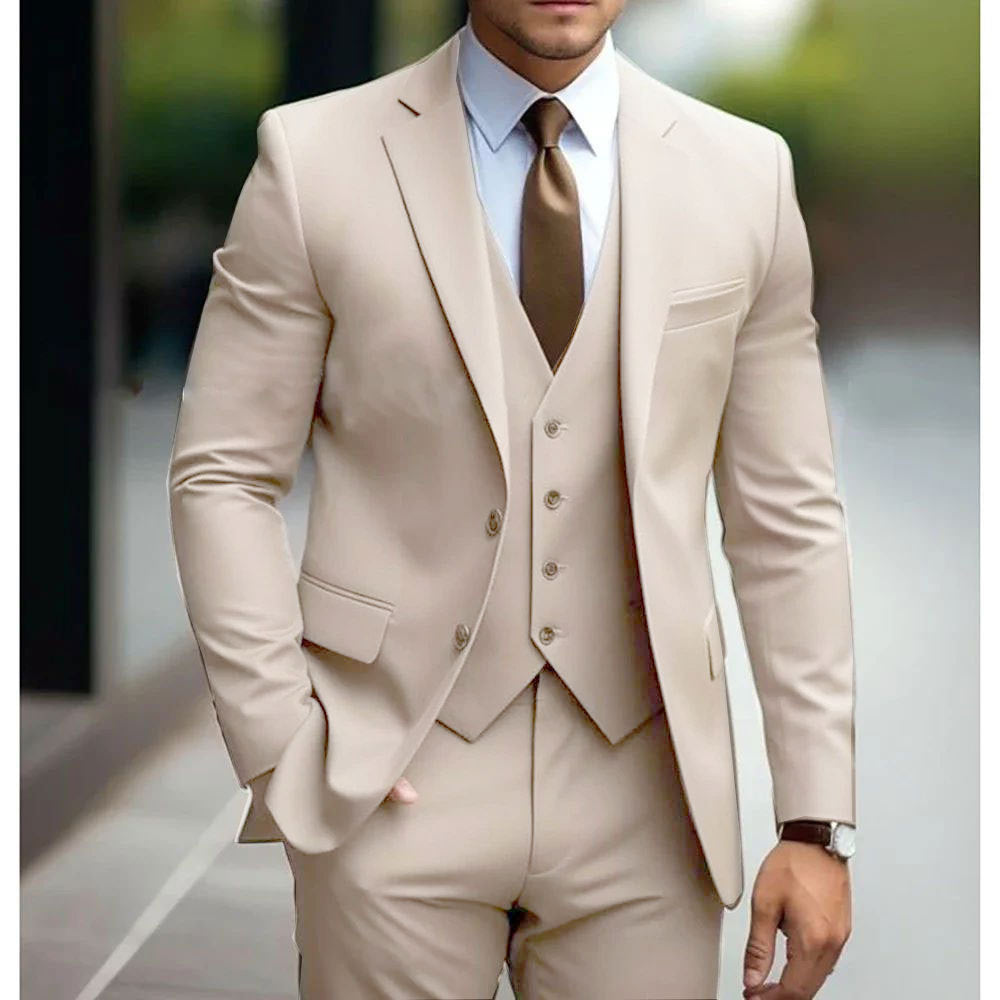 Valentin | Men's Slim-Fit Three-Piece Wedding Suit
