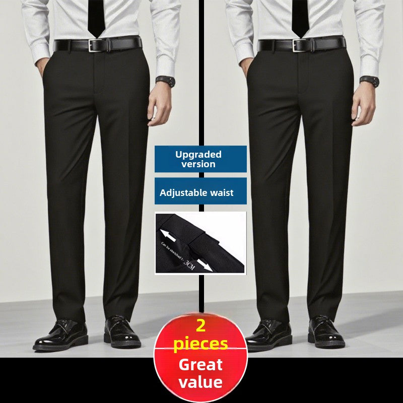 Barnaby | Men's Adjustable-Waist Straight-Leg Suit Trousers
