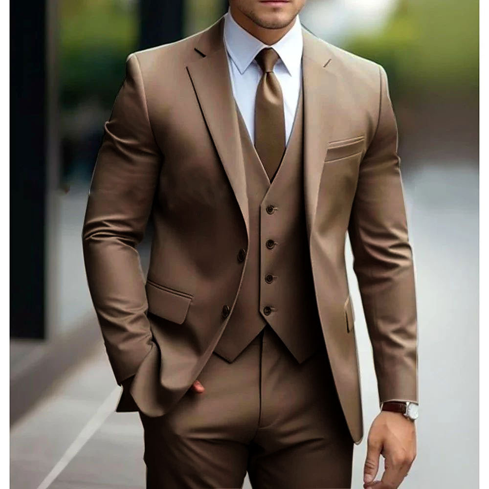 Valentin | Men's Slim-Fit Three-Piece Wedding Suit