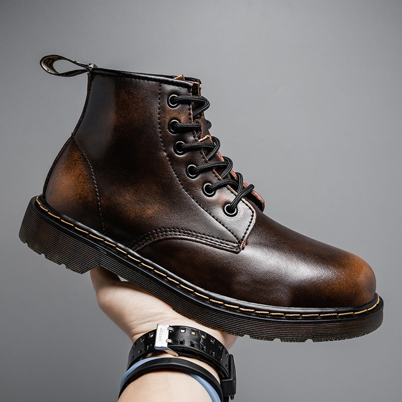 Armand | Men's Leather Mid-Top Lace-Up Boots