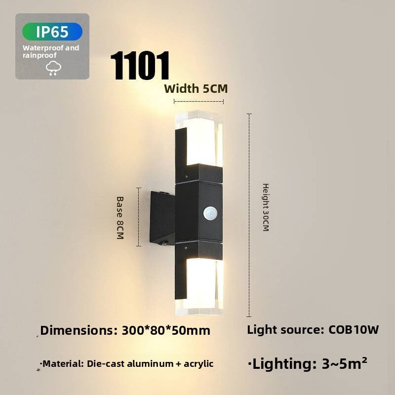Square LED Up-Down Wall Light