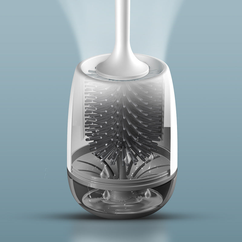 Matte Black Toilet Brush — Floor or Wall Mount Option