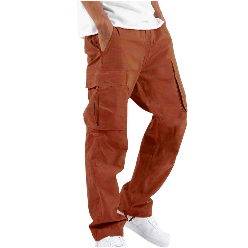 Mens Cargo Pants with Drawstring Waist