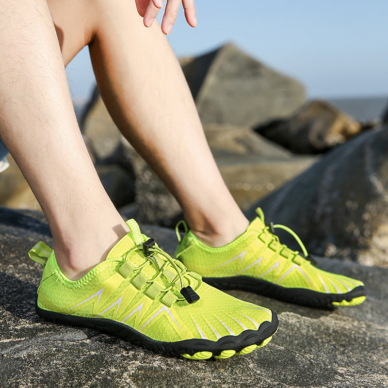 Marina barefoot water shoes in lime