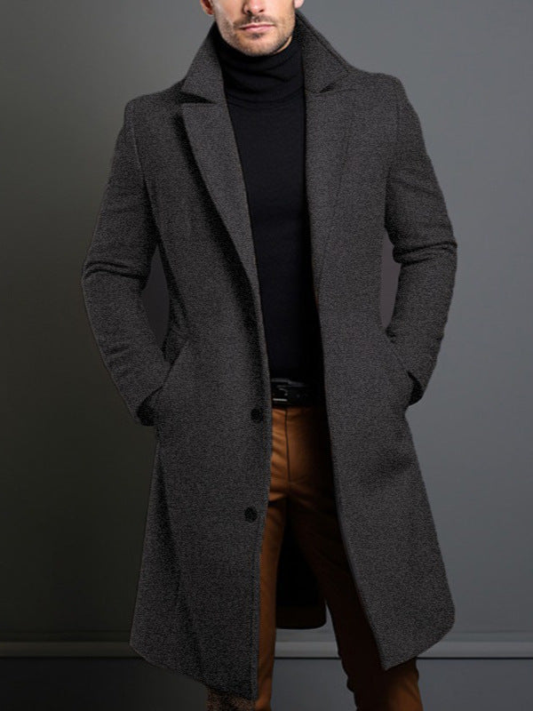 Caspian | Men's Wool-Look Tailored Overcoat