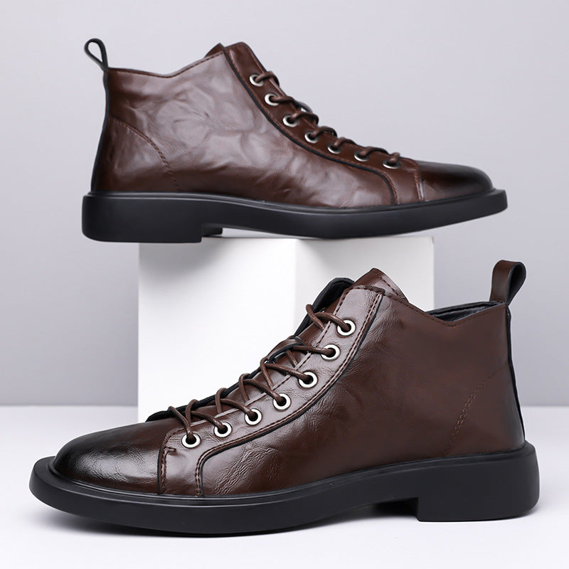 Thibault | Men's Retro Soft-Sole Lace-Up Boots
