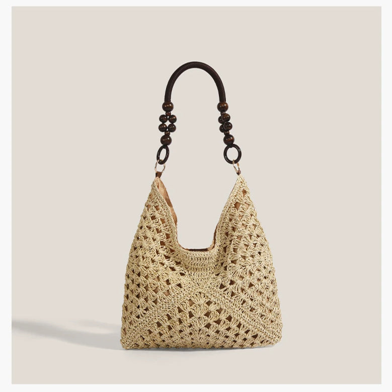 Ondine | Women's Woven Straw Shoulder Tote Bag