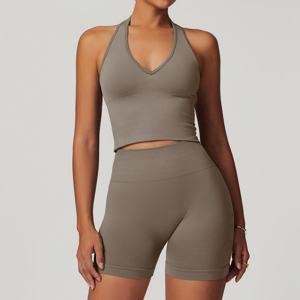 Seamless Racerback Two-Piece | Bra & Shorts
