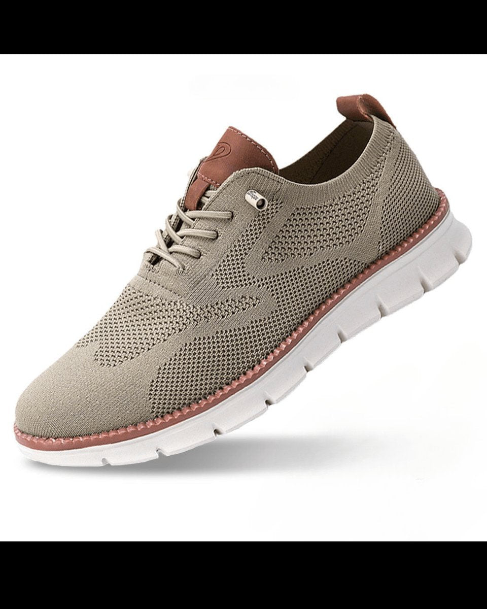 Leandre | Men's Lightweight Breathable Knit Lace-Up Casual Sneakers