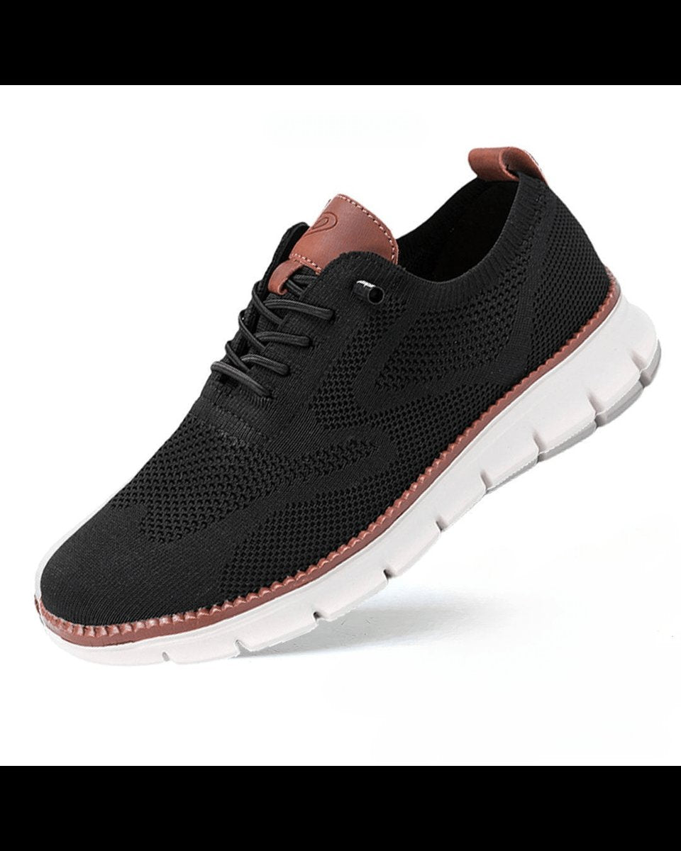 Leandre | Men's Lightweight Breathable Knit Lace-Up Casual Sneakers