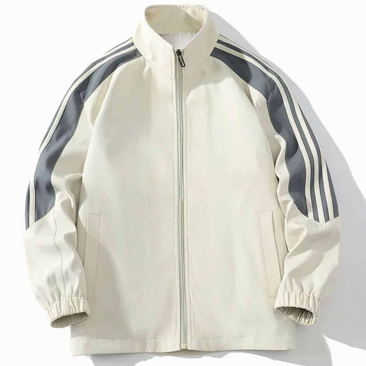 Elijah | Men's Striped Two-Piece Full-Zip Tracksuit Jogger Set