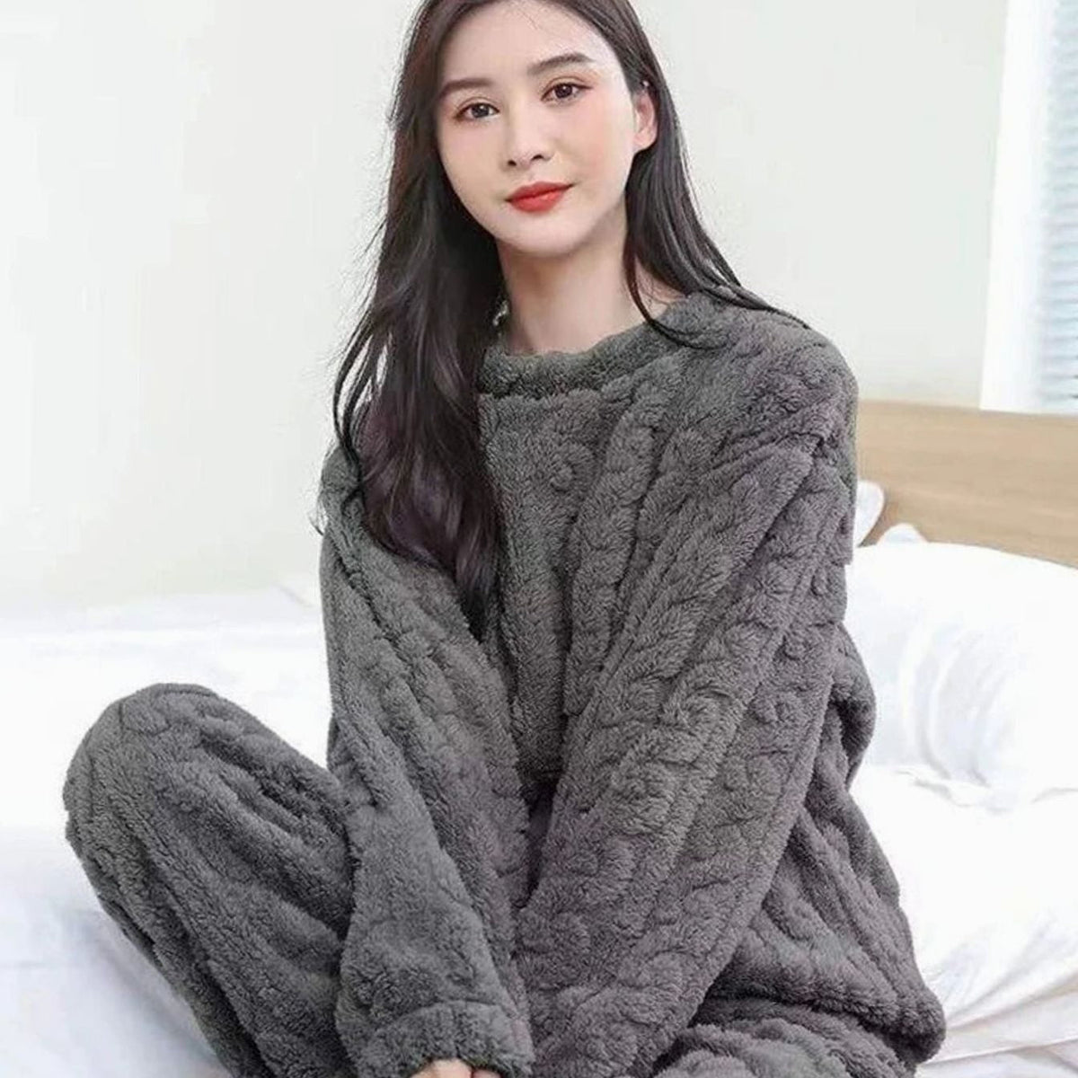 Sylvie | Women's Cozy Fleece Relaxed-Fit Loungewear Set