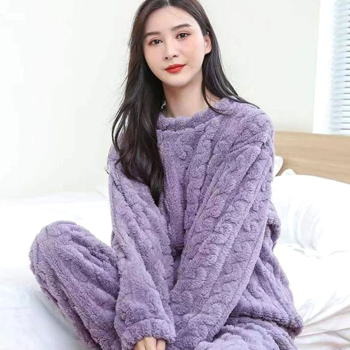 Sylvie | Women's Cozy Fleece Relaxed-Fit Loungewear Set