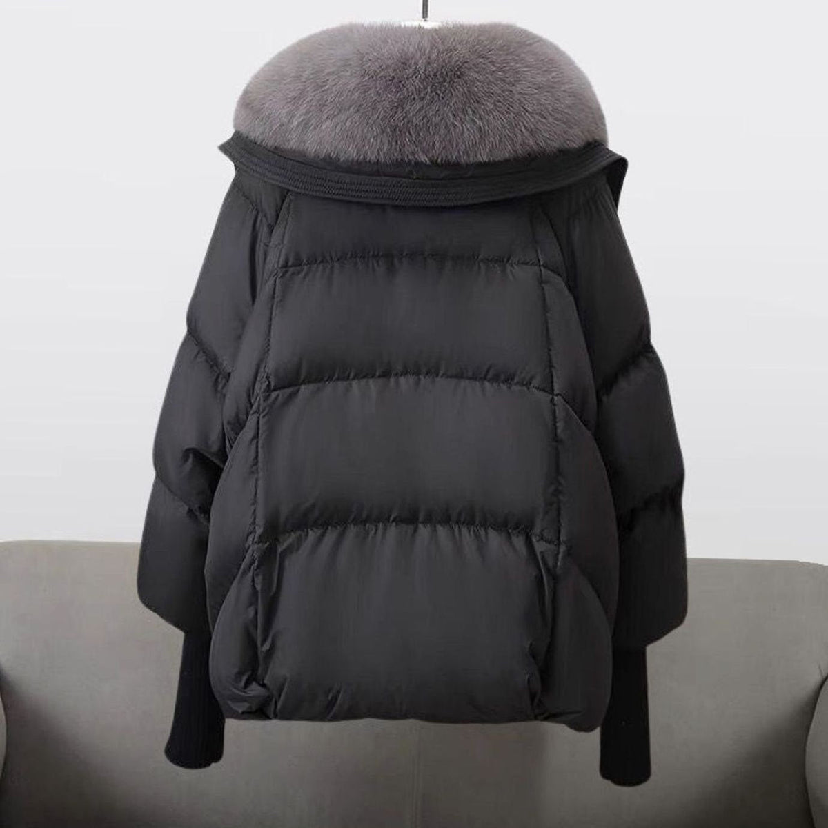 Clemence | Women's Fur-Collar Puffer Short Winter Jacket