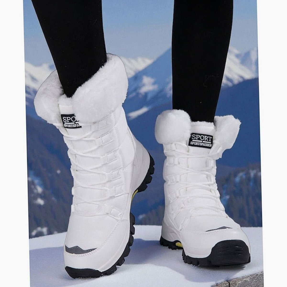 Halle | Women's Plush-Lined Lace-Up Snow Boots