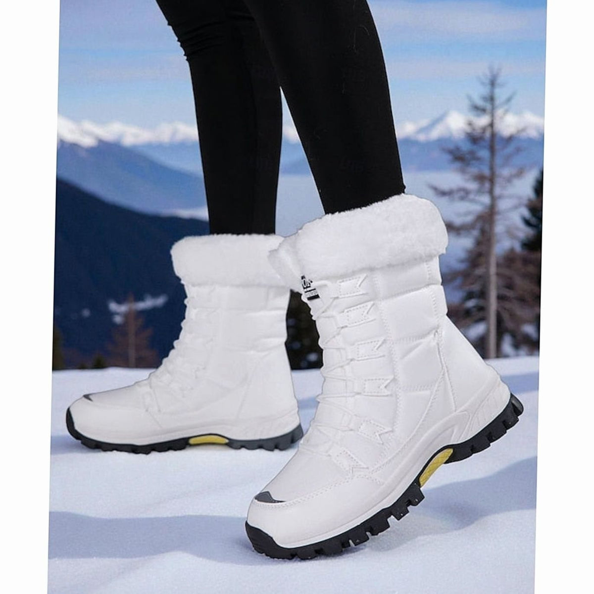 Halle | Women's Plush-Lined Lace-Up Snow Boots