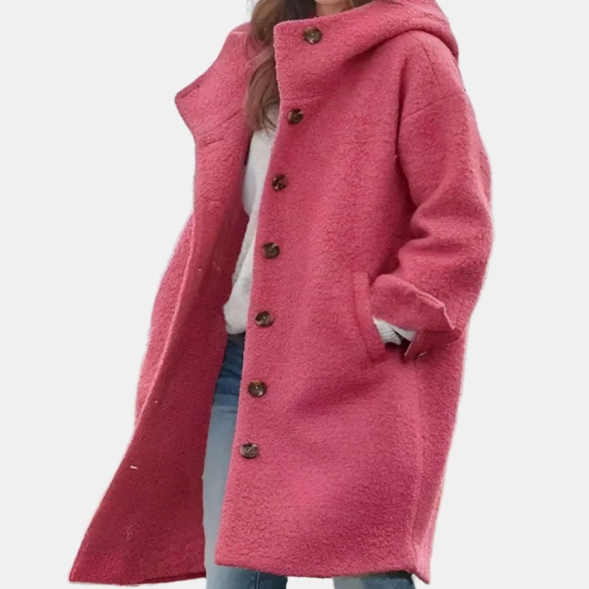 Leonie | Women's Relaxed-Fit Button-Front Long Winter Coat