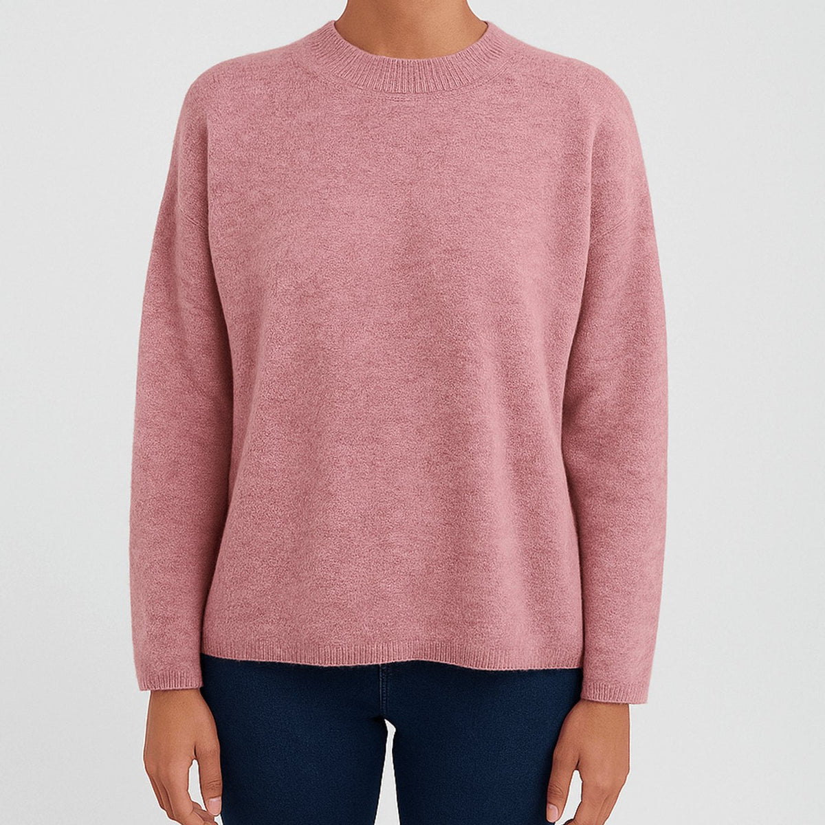 Emma | Women's Relaxed-Fit Crew Neck Pullover Sweater