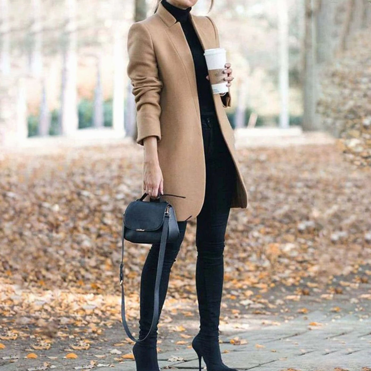 Celestine | Women's Tailored Lapel Long Winter Coat