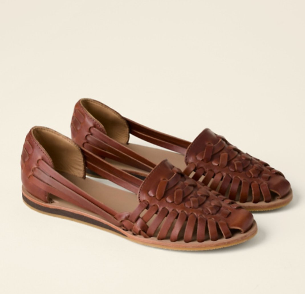 Marisol | Women's Woven Leather Closed-Toe Huarache Flats