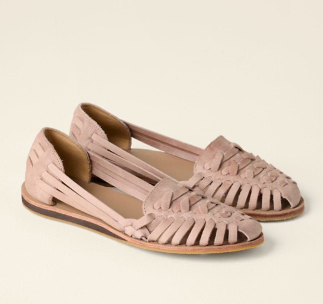 Marisol | Women's Woven Leather Closed-Toe Huarache Flats